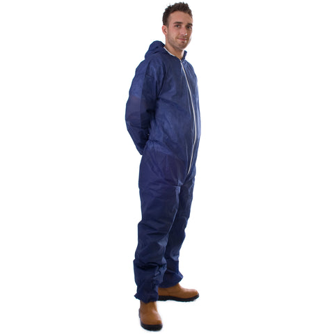 Blue Disposable Coveralls - Worklayers