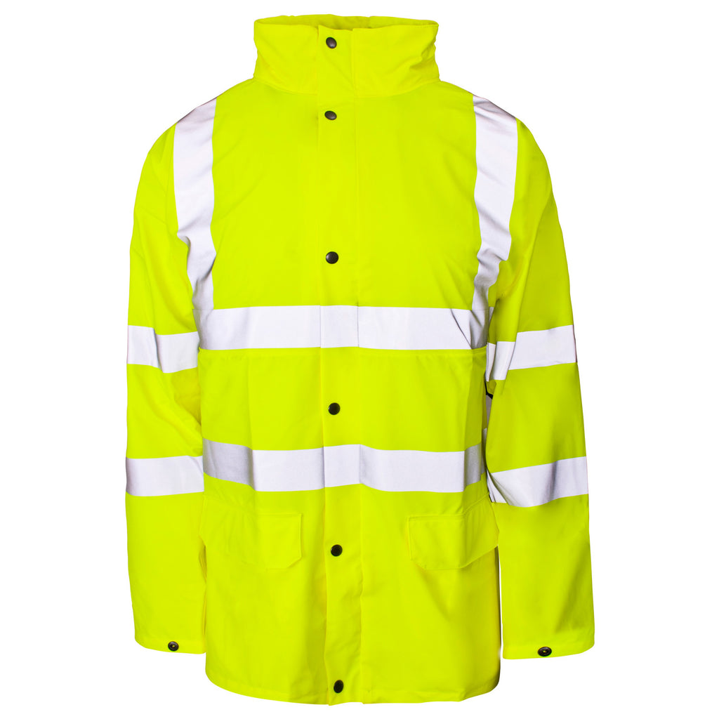 Supertouch Hi Vis Storm-Flex PU Jacket - Yellow - Worklayers