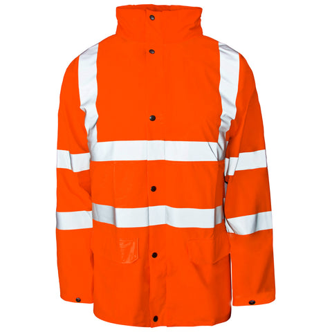 Supertouch Hi Vis Storm-Flex PU Jacket - Orange - Worklayers