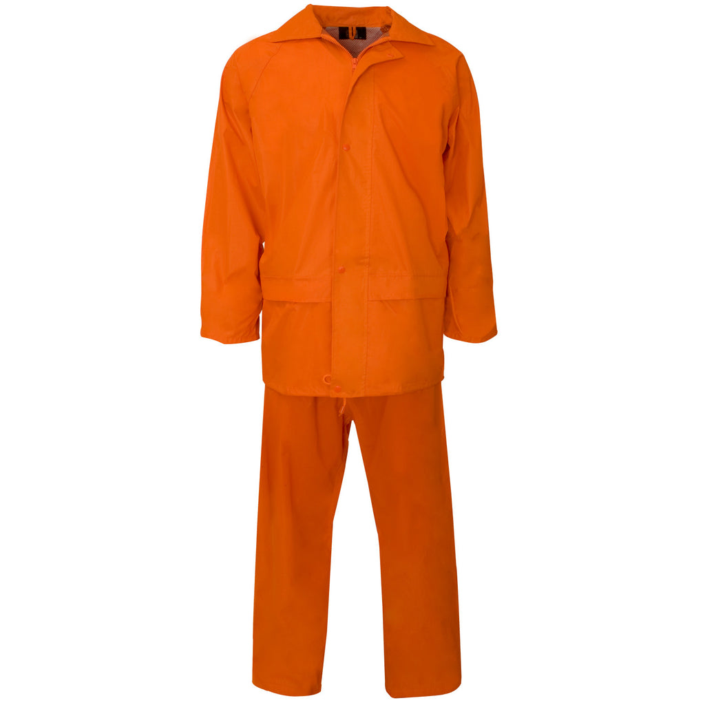 Supertouch Polyester/PVC Rainsuit - Orange - Worklayers