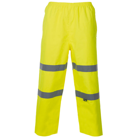 Hi Vis Breathable Trousers Supertouch - Yellow - Worklayers