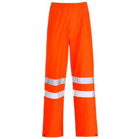 Supertouch Hi Vis Storm-Flex PU Trousers Knee - Orange - Worklayers