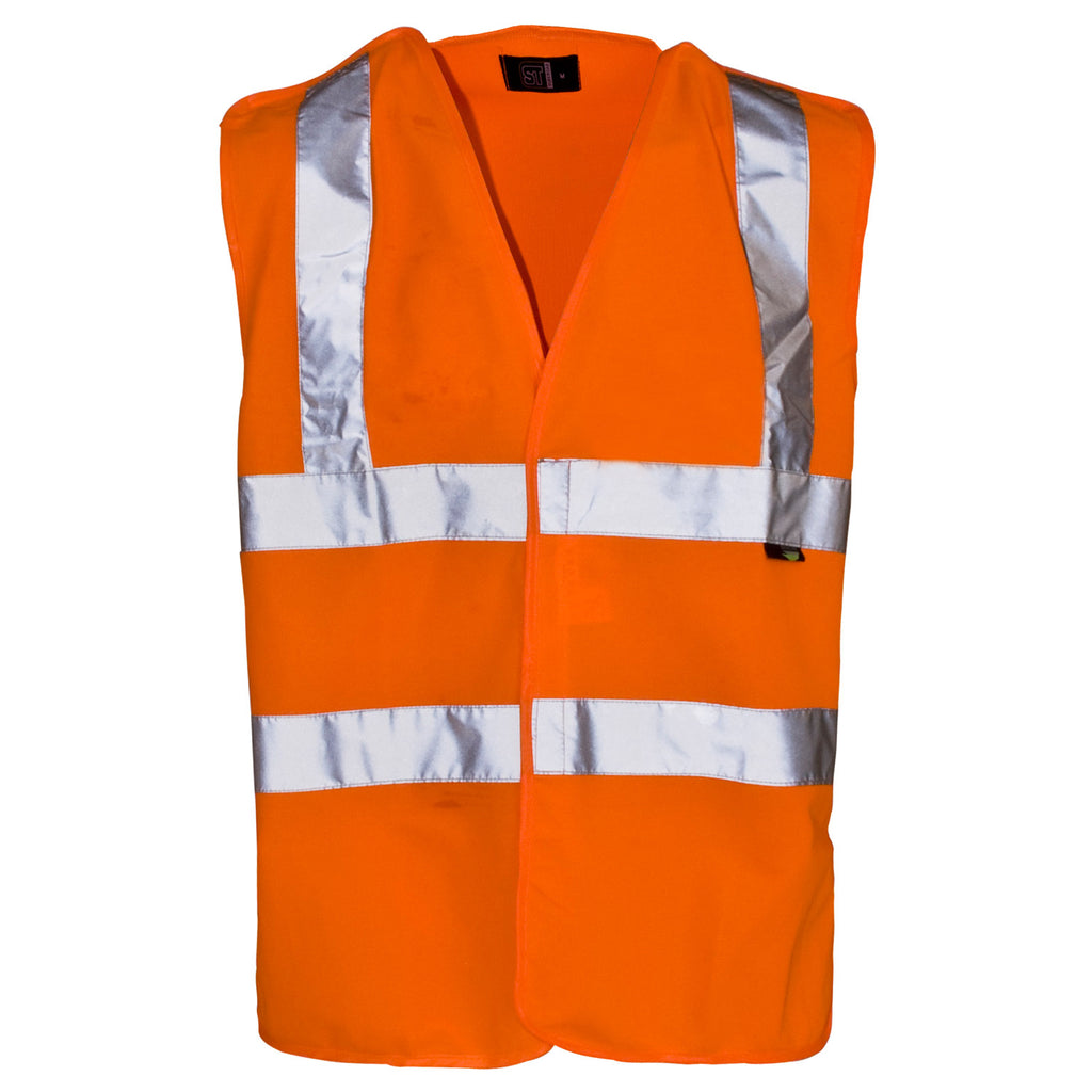 Supertouch Hi Vis Pull Apart Vest - Orange - Worklayers