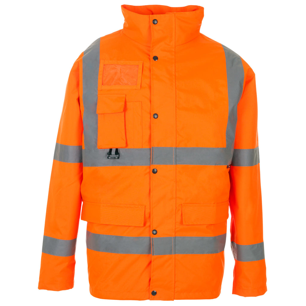 Hi Vis Breathable Jacket Supertouch - Orange - Worklayers