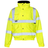Hi Vis Breathable 2 in 1 Bomber Jacket Supertouch - Yellow - Worklayers