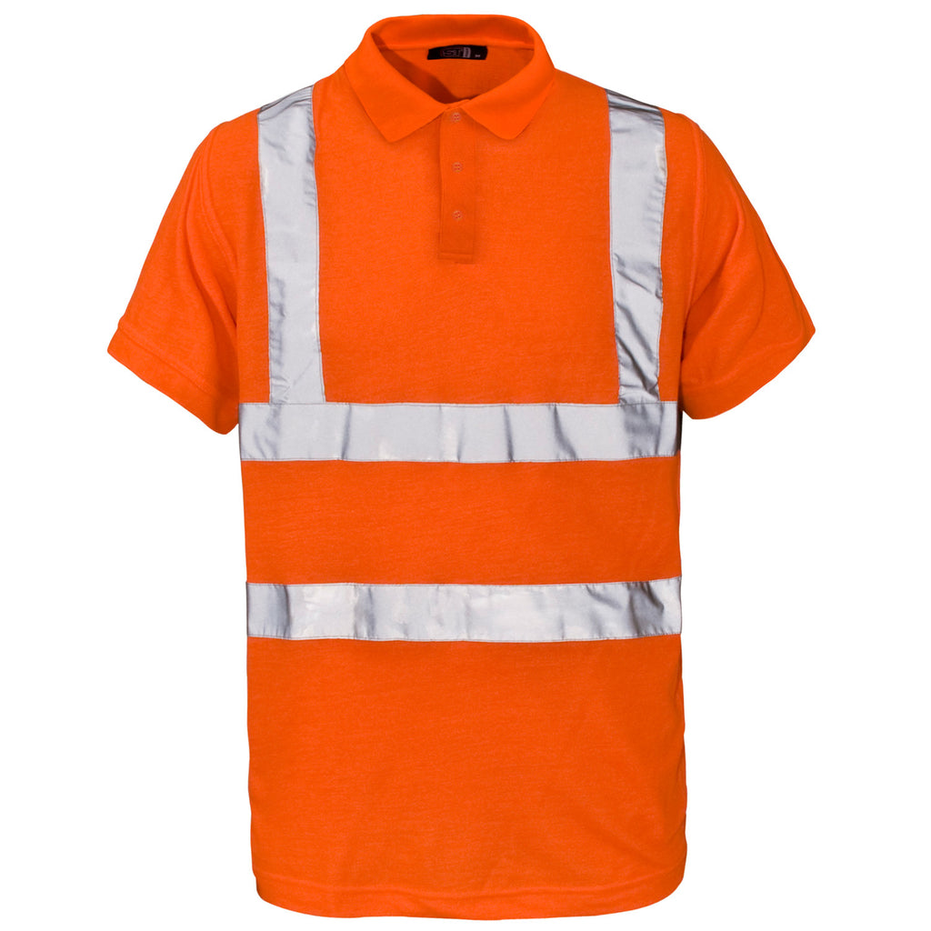 Supertouch Hi Vis Piqué Polo Shirt - Orange - Worklayers