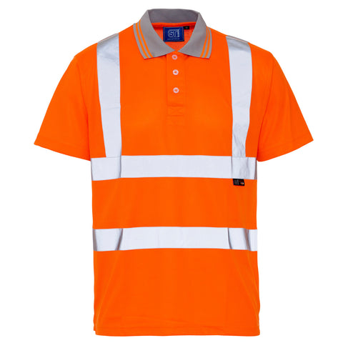Supertouch Hi Vis Polo Shirt- Orange - Worklayers