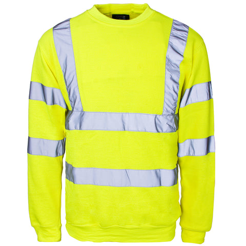 Supertouch Hi Vis Sweatshirt - Yellow - Worklayers