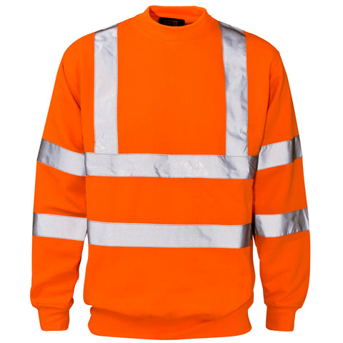 Supertouch Hi Vis Sweatshirt - Orange - Worklayers