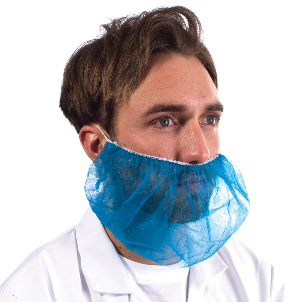 Blue Disposable Beard Snood - Worklayers