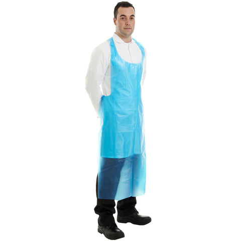 Blue disposable apron from Worklayers
