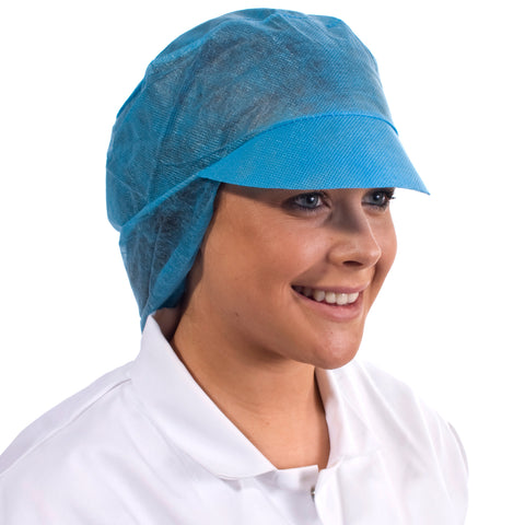 Blue Disposable Snood Cap - Worklayers