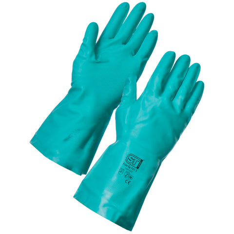 Chemical Resistant Gloves Green N15 - Worklayers.co.uk