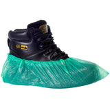 Disposable plastic Overshoes Green - Worklayers