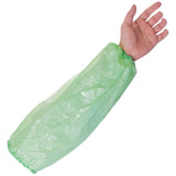 Green Disposable Plastic Oversleeve - Worklayers