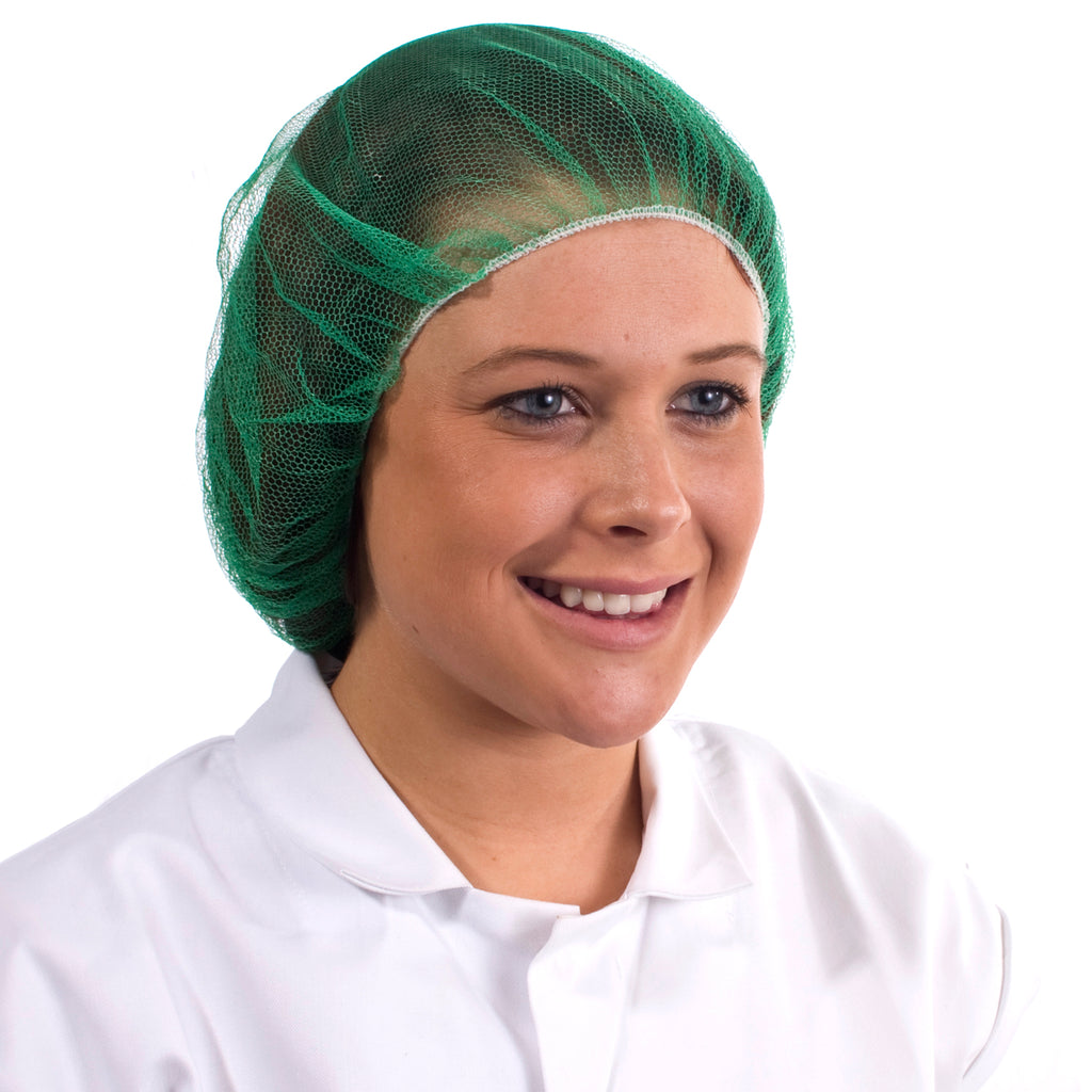 Green Disposable Hair nets - Worklayers