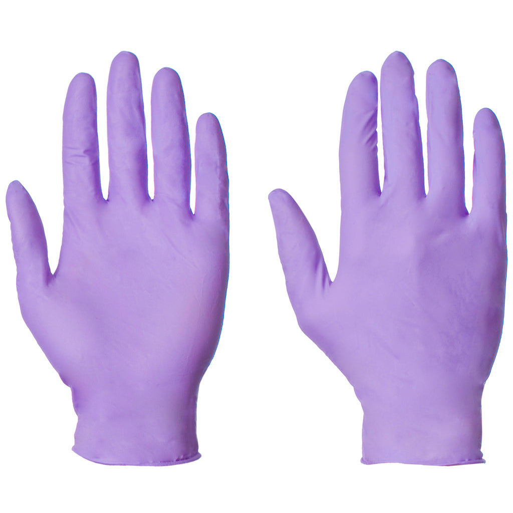 Purple Nitrile Gloves AQL 1.5 - Worklayers