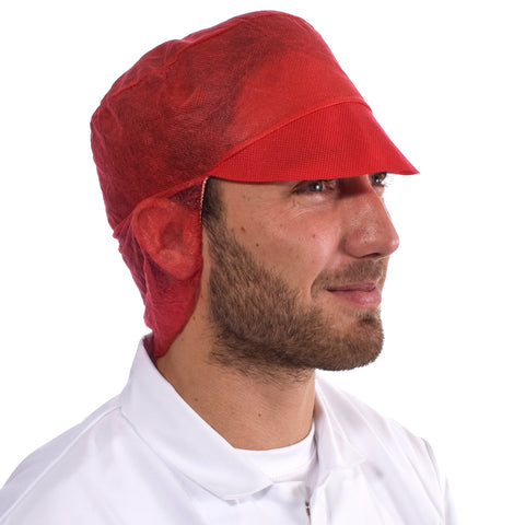 Red Disposable Snood Cap - Worklayers