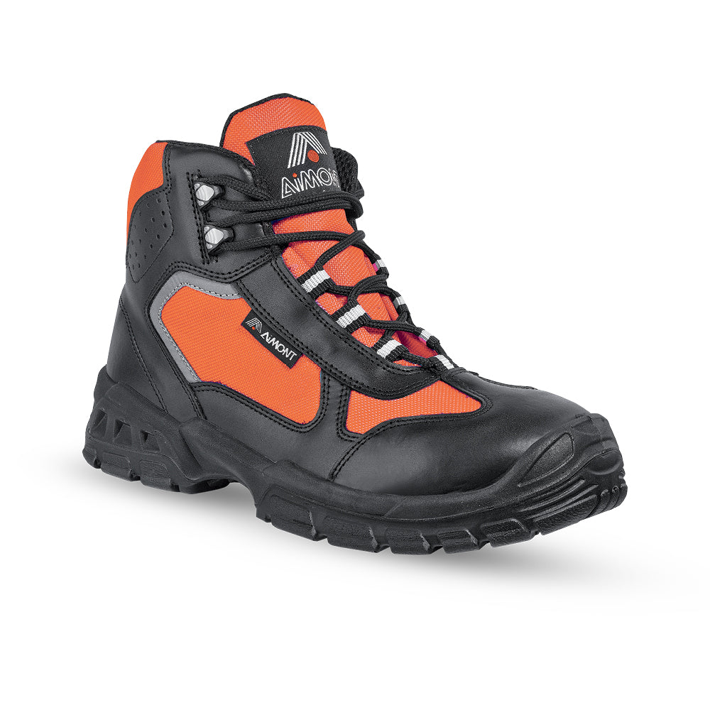 Reflective Boots Aimont Orange Metal Free (S3 SRC) - Worklayers.co.uk