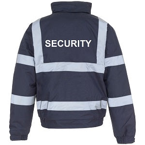 Security Jacket with Security Logo - Navy