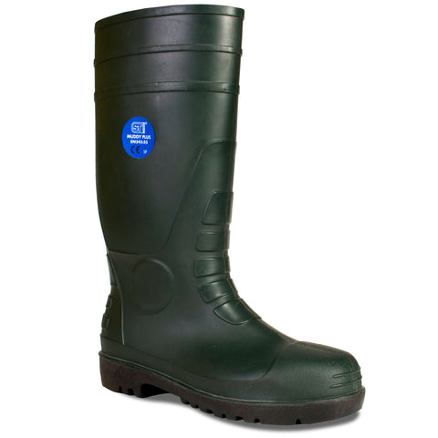 Safety Wellies Plus Green - Worklayers.co.uk