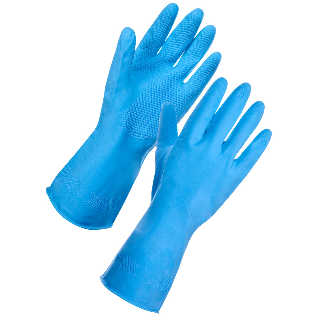 Washing Up Gloves (Blue) - Worklayers.co.uk
