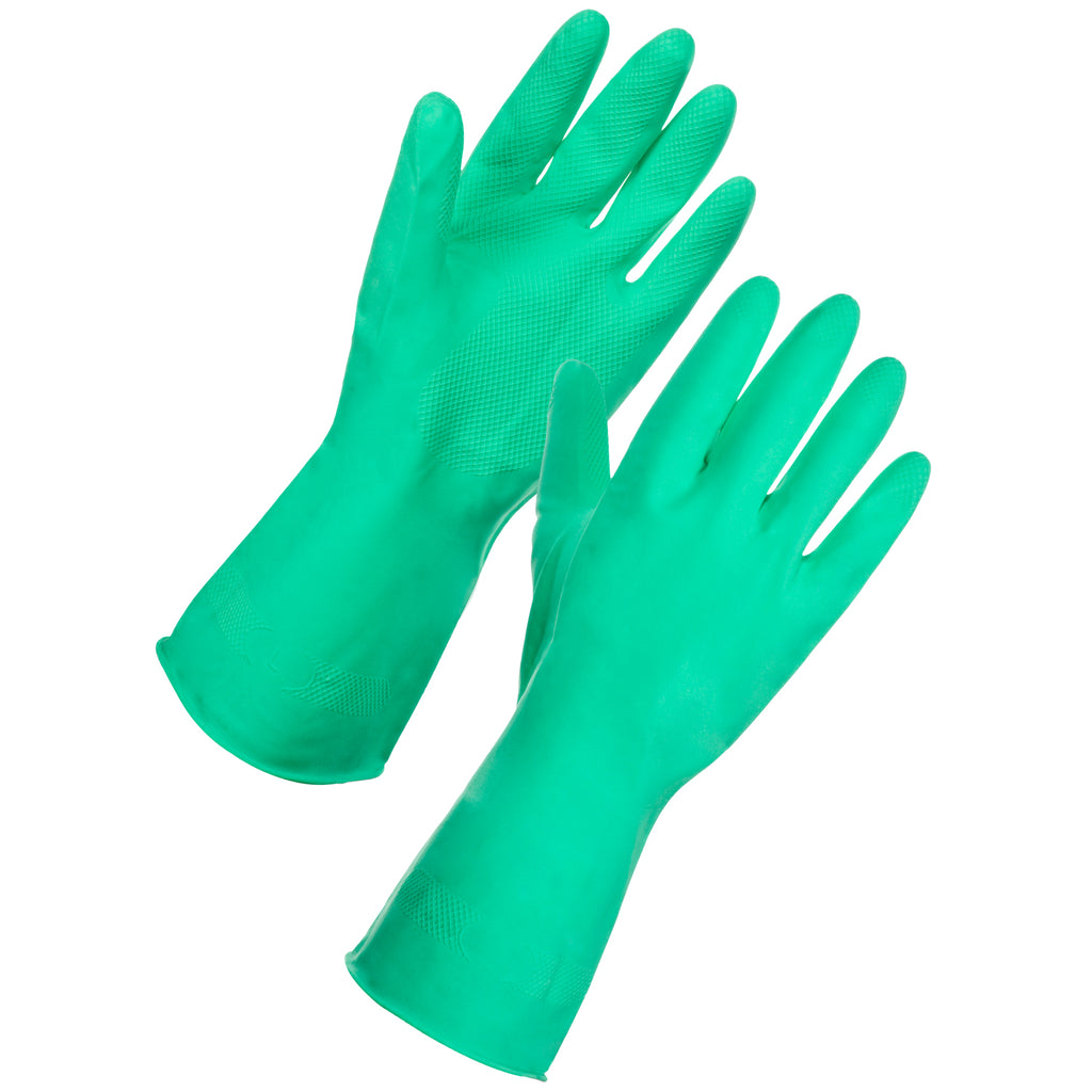 Green Washing Up Gloves - Worklayers.co.uk