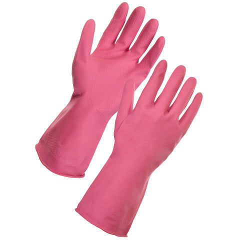 Pink Washing Up Gloves - Worklayers.co.uk