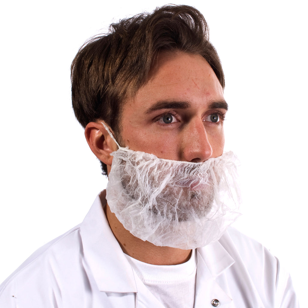 White Disposable Beard Snood - Worklayers