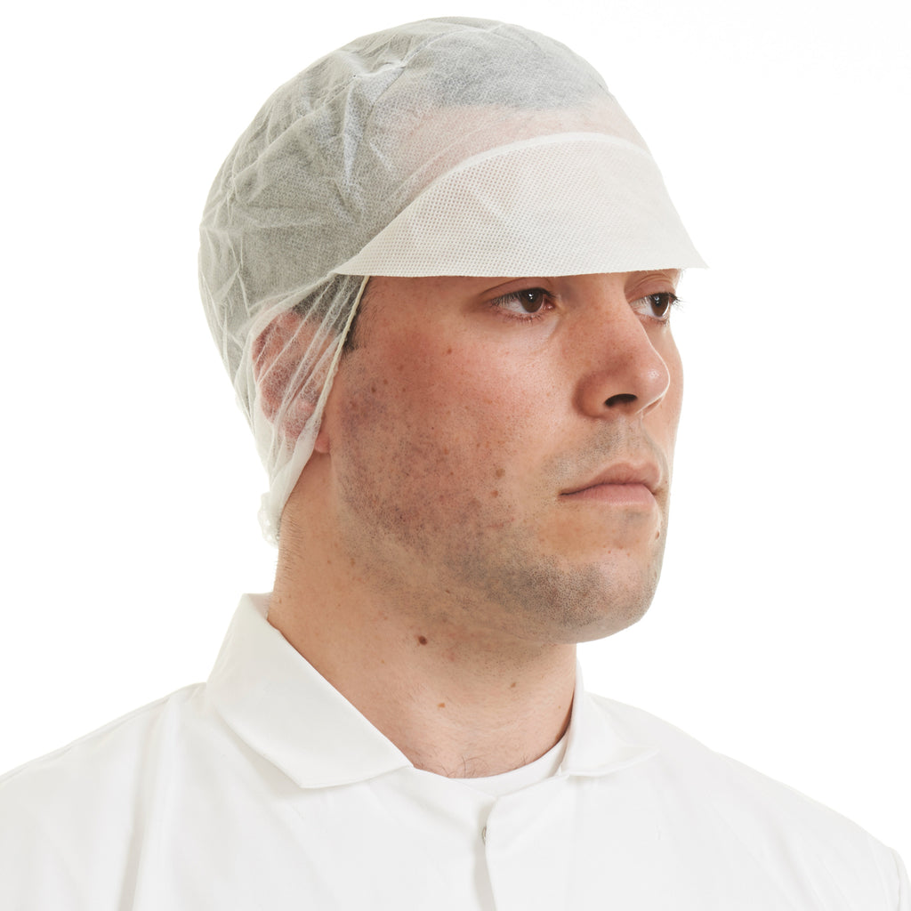 White Disposable Snood Cap - Worklayers