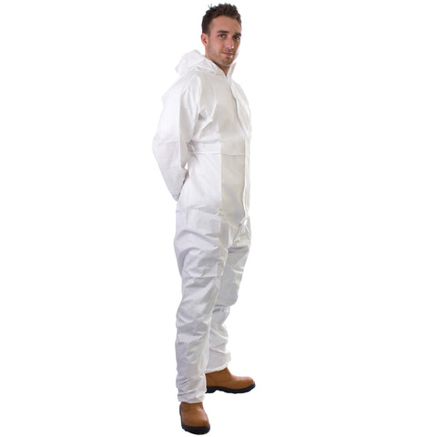 White disposable Coverall Cat 3 Type 5/6 - Worklayers