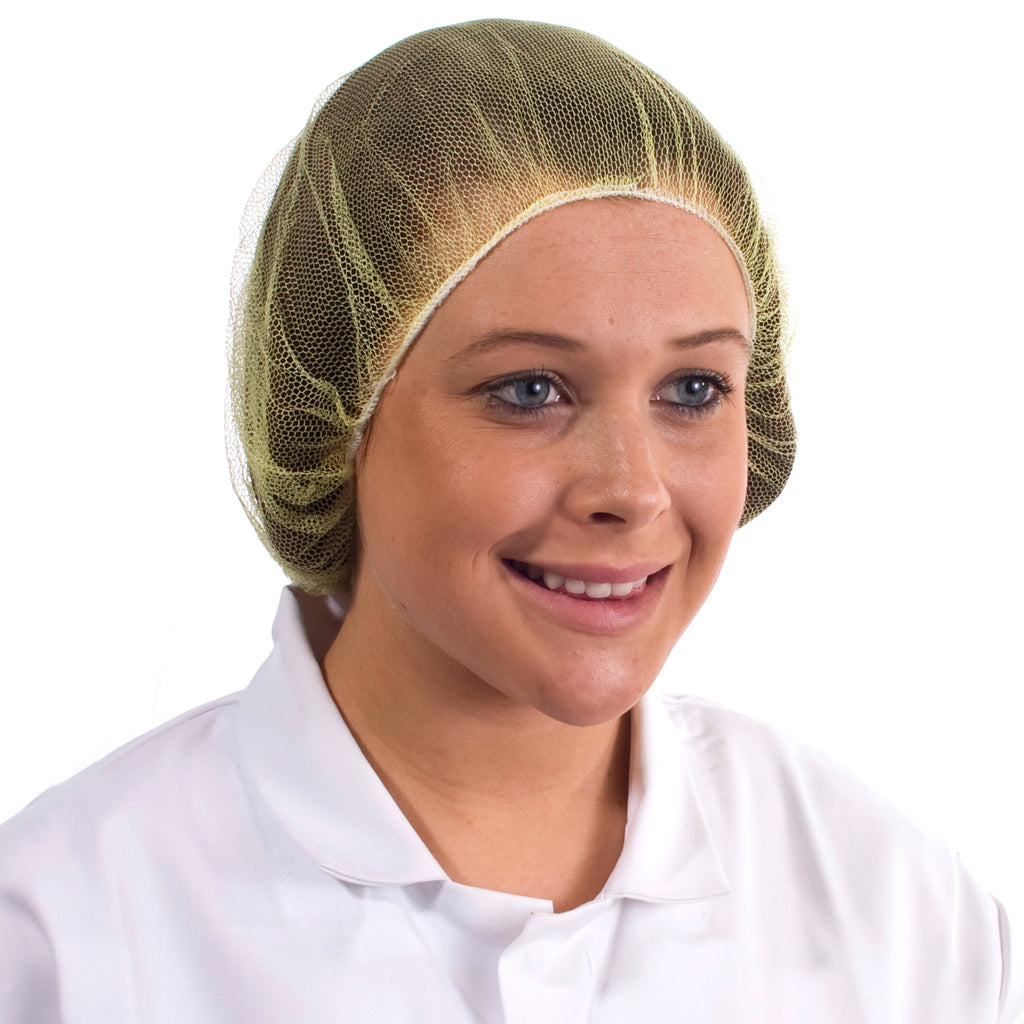 Yellow Disposable Hair nets - Worklayers
