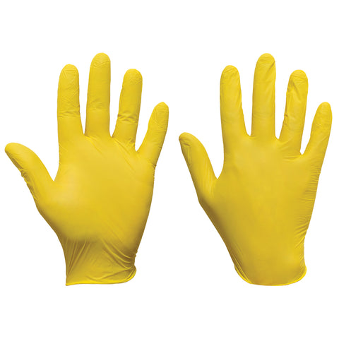 Yellow Nitrile Gloves Ultra - Worklayers
